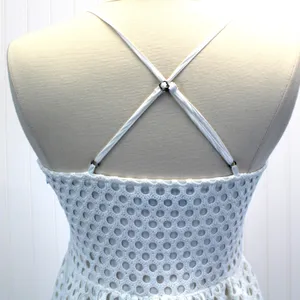 Abercrombie & Fitch Womens S Crochet Mini‎ Dress Sleeveless White Boho Whimsy thumbnail 10