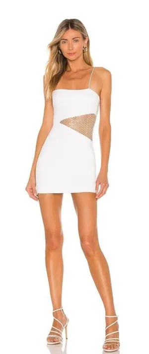 superdown Cia Mini Dress‎ in White thumbnail 1