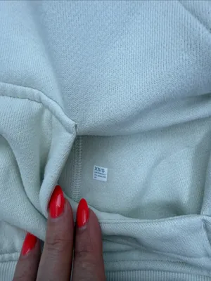 Lululemon Scuba Oversized Half-Zip Hoodie Sweatshirt Bone Size XS/S thumbnail 9
