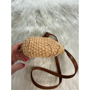 Zara Wicker Mini Lined Bucket Crossbody thumbnail 9