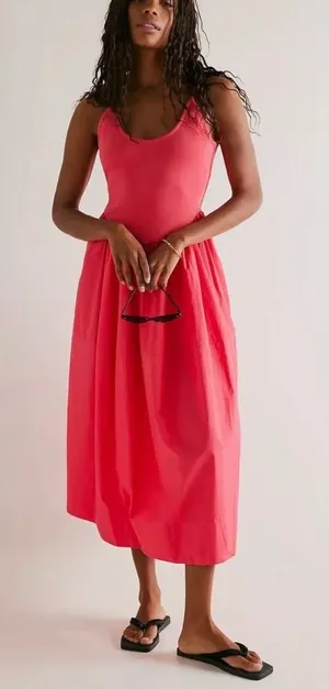 Free People Dylan Midi Dress Size L. B18 thumbnail 1