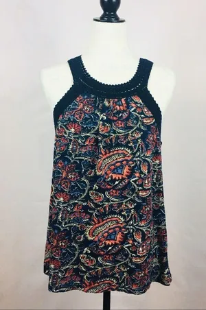 Lucky Brand Sleeveless Floral print Tank Size L thumbnail 1