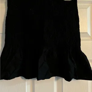 Rouched Peplum Black Skirt thumbnail 3