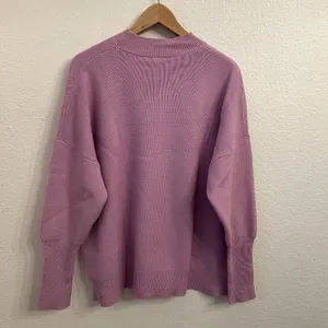 Shop‎ the Mint Mock Neck Oversized Sweater S Purple thumbnail 6