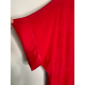 Entro Red Romper Sz Large Boho Casual Loungewear Linen Blend thumbnail 7