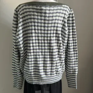 New Nine West Women’s Cozy Boatneck Striped Stitch Knit Long Sleeve Sweater thumbnail 6