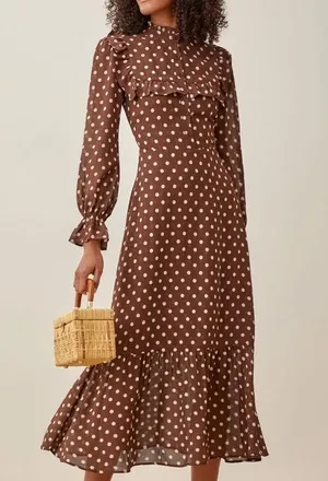 1HR SALE ⚡Reformation Hallie Dress (Au Lait) thumbnail 1
