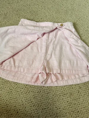 Free People Ain’t Nothing Like It Skort Blush Pink Linen Blend‎ Size Small thumbnail 6