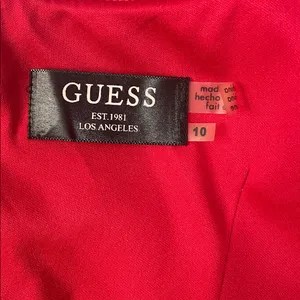 Guess Red Scuba Bodycon Mini Dress thumbnail 6