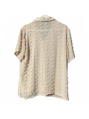 Light Beige Sheer Button thumbnail 3