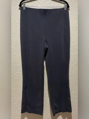 lululemon Ribbed Softstreme Zip leg High Rise Cropped 25” Pants Black Size 12 thumbnail 4