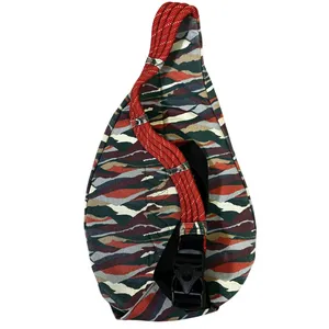 KAVU Rope Sling Bag One Size Multicolor Canvas Abstract Camo Outdoor Y2K Utility thumbnail 3