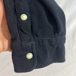 Polo by Ralph Lauren 100% cotton western pearl snap women’s size large in black thumbnail 4