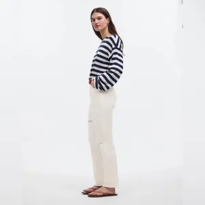 Madewell The‎ Petite '90s Straight Leg Jeans High Rise Tile White NWT Size 26P thumbnail 13