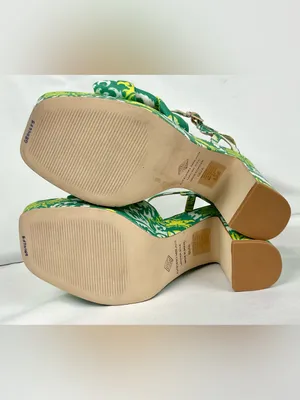Antonio Melani Mya Royal Palm Sandals Braided Platform Sz 6.5 New Tropical Print thumbnail 6