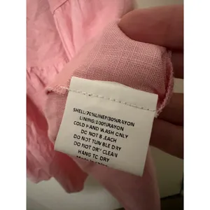 Petal + Pup Pink Linen Blend Halter Tie Waist Tiered Maxi Dress Small‎ NEW thumbnail 3