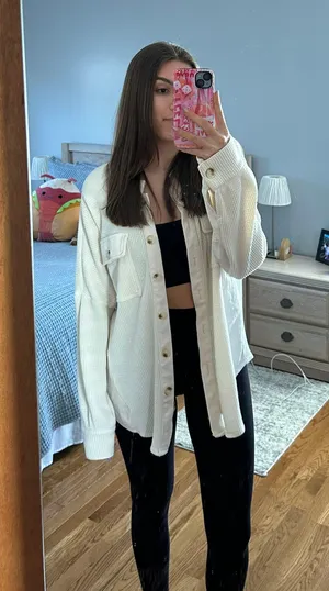 Amazon Waffle Knit Button Down thumbnail 1
