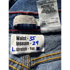 Levi Strauss & Co Womens 18M Relaxed Fit Mid‎ Rise Bootcut Jeans Blue Denim thumbnail 2