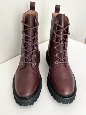 Madewell the Rayna lace up leather boots 10.5 thumbnail 5