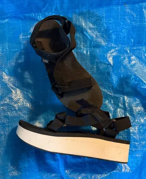 Teva Bicolor Black Platform Strappy Women's Sandal Sz 8 outdoor hiking velcro chunky thumbnail 1