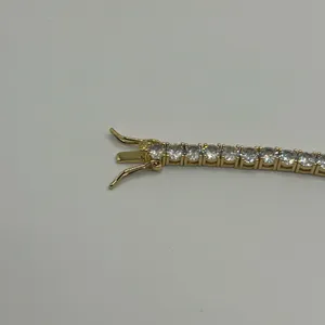 Jewelry by Lyra Moissanite Tennis Bracelet Gold 4mm 7 Inch Brand New VVS1 Crazy Shine No Pass thumbnail 5