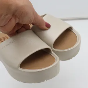 Lemon Jelly Sandals Womens 38 Sunny Platform Slide Beige Vegan Excellent thumbnail 7
