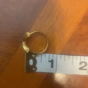 Faux Gold Colored Chevron Arrow Ring thumbnail 5