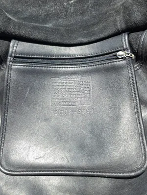 Vintage Coach Slim Legacy Flap Saddle Crossbody Black thumbnail 10