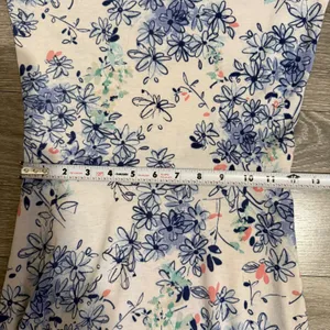 LuLaRoe Ana‎ Maxi Dress XS Blue Floral Short Sleeve Scoop Neck Cottagecore Boho thumbnail 7