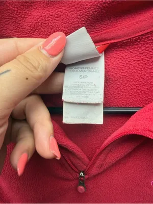 The North‎ Face Women’s Pink Quarter Zip Fleece Pullover Size Small thumbnail 4