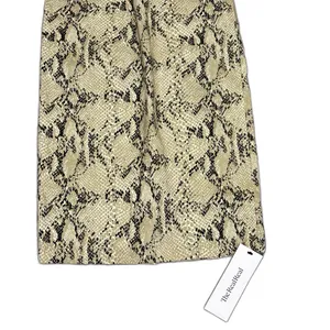 NWT Capulet Lola Bustier‎ Denim Dress Python Snakeskin Print Mob Wife Size Small thumbnail 5
