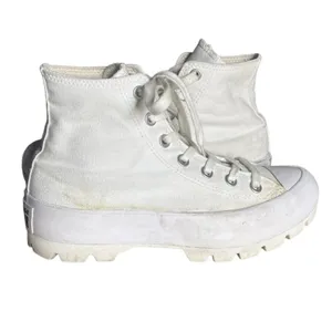 CONVERSE Chuck Taylor High Tops Sneakers Lugged Sole White Womens Size 7 thumbnail 2