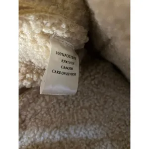 Princess Polly Women's Beige Tan Sherpa Faux Suede Teddy Moto Coat Jacket Size S thumbnail 4
