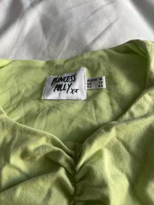 Princess Polly lime green festival Y2K crop top Size 12 #princesspolly #summer #LimeGreen #GoingOutTop #CroppedTank thumbnail 4