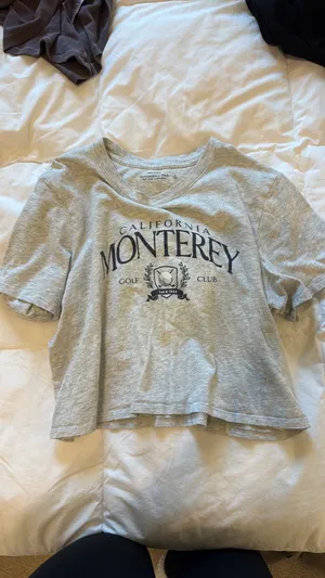 Abercrombie & Fitch 100% Cotton Cropped Tee thumbnail 5