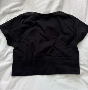 OFFLINE by Aerie Workout Tee Black Crop thumbnail 2