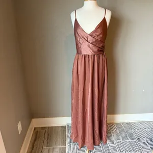 Showpo Revolve Around Me Dusty Rose Wrap Maxi Dress 10 NWT thumbnail 2