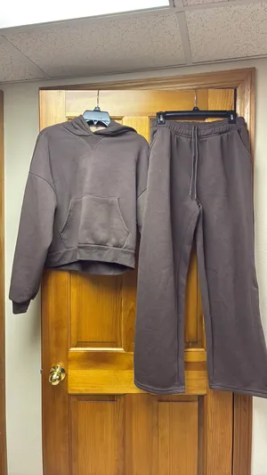 TJ Maxx Matching Loungewear Set chocolate brown thumbnail 7