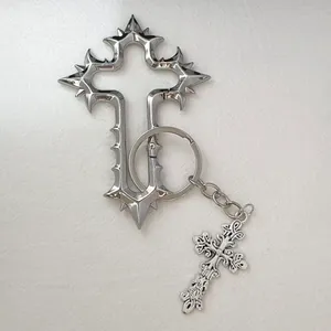 Cross Keychain Charm for Men Women Car Keychain Key Ring Bag Charm Carabiner thumbnail 6