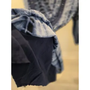 Romeo + Juliet Couture S Tie Dye Crochet Trim Mini Dress Womens Blue Boho V-Neck thumbnail 5