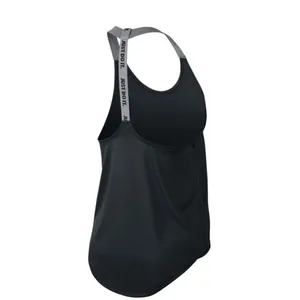 Nike Dri-Fit Elastika Tank Top Racerback T Back Black Gray S thumbnail 2
