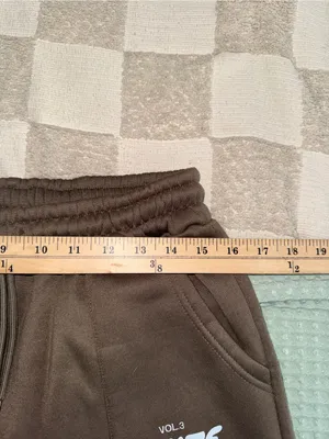 White Fox Boutique Vol. 3 Brown Fleece Joggers Sweatpants Women Medium thumbnail 3