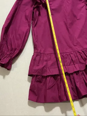 Fantastic Fawn Ruffle Tiered Mini Dress - Magenta thumbnail 5