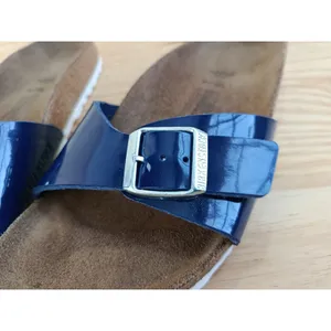 Birkenstock Madrid Blue Patent Sandals Size EU 36 US 5.5 Slightly Used thumbnail 7