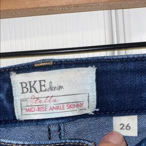 BKE Stella Mid-Rise Ankle Skinny Jeans Size 26 thumbnail 4