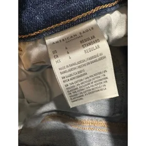 American Eagle Women Mom Jean High Rise Stretch Medium Wash Blue Size 4‎ Regular thumbnail 5