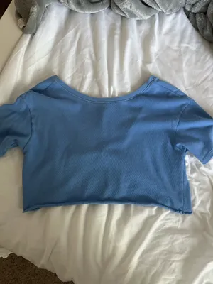 Aerie blue crossover top  thumbnail 2