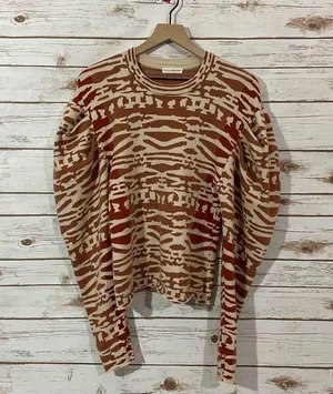 Ulla Johnson Livia Tigers Eye Jacquard Pullover - XL thumbnail 15