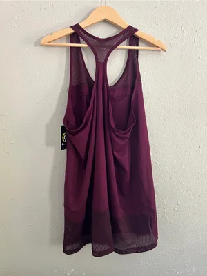 Champion Plum Racerback Athletic Tank Top Stretch Duo Dry Activewear Workout XL thumbnail 4
