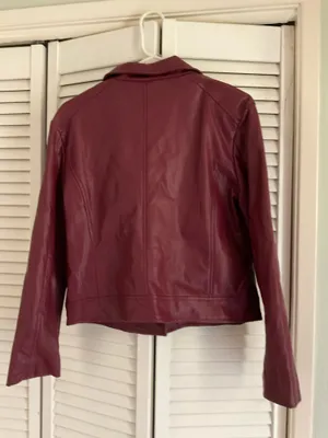 Leather jacket Purple Size L thumbnail 2